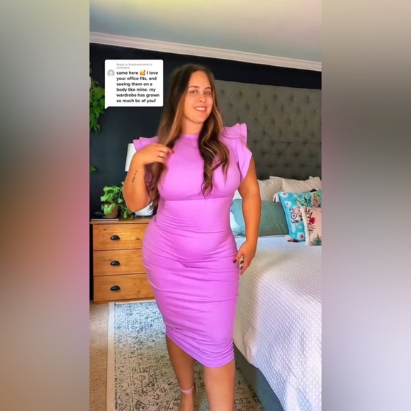 Rebdolls Dresses & Skirts - Size 1X, mock neck Midi bodycon dress